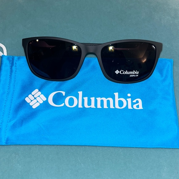 Brand new men’s Columbia sunglasses. Matte black, frame size 62-19 temp 150. - Picture 1 of 2